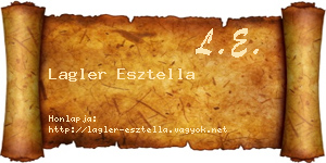 Lagler Esztella névjegykártya